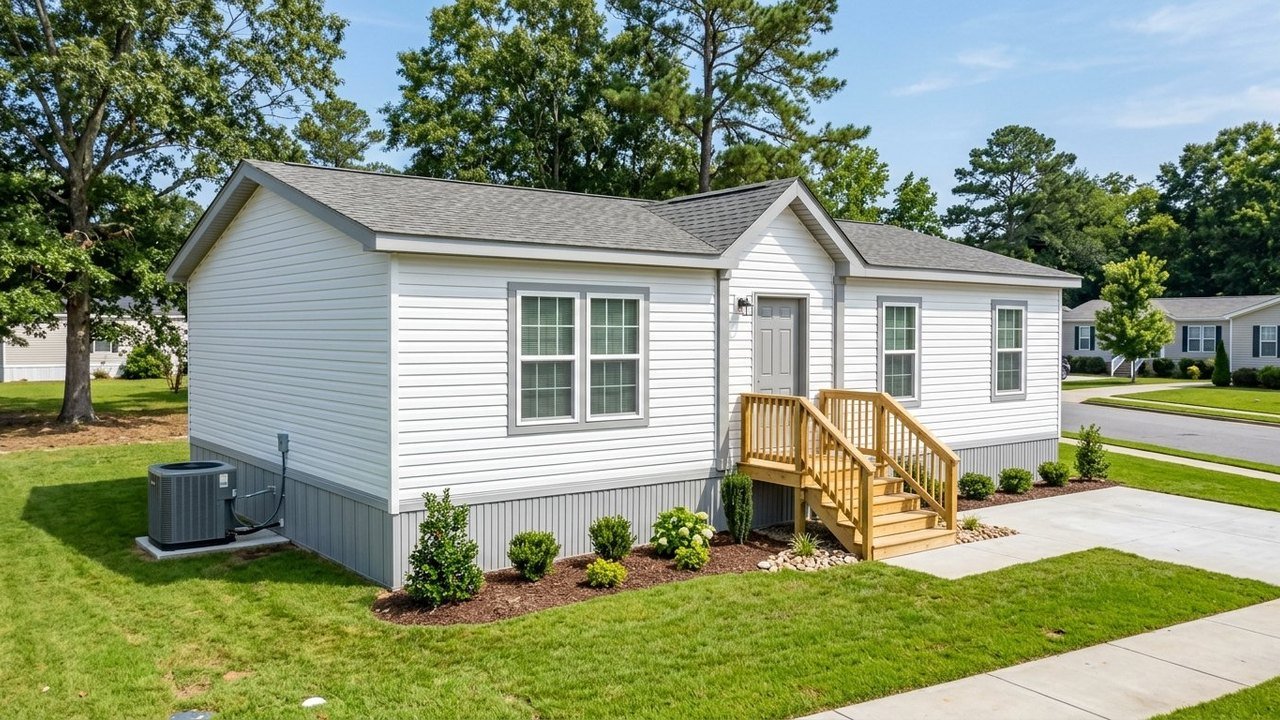 Value 28563P brand-new 3 bedroom manufactured home with skirting and HVAC installed
