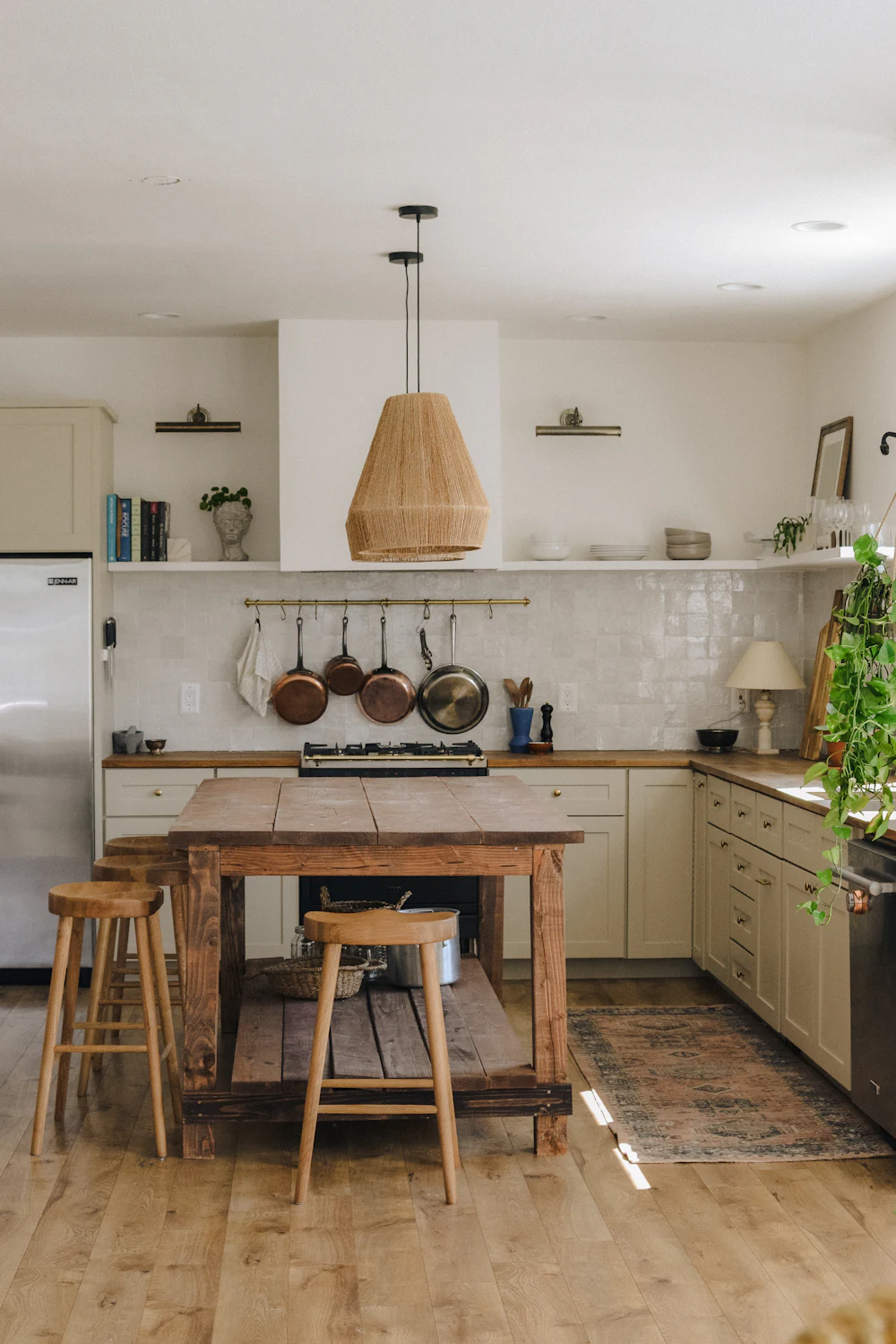 Large kitchen island in a 5 bedroom modular home