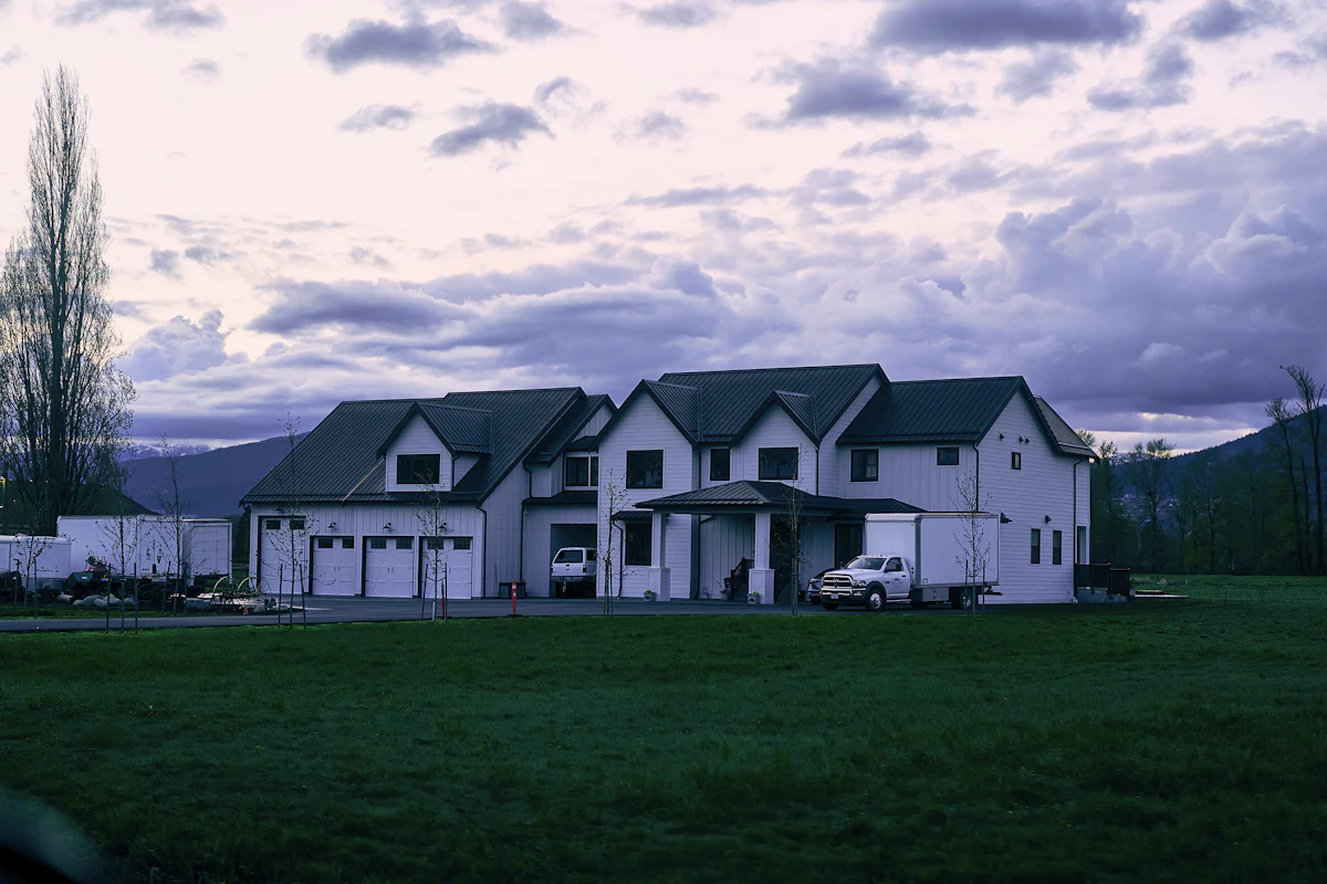 Large 5 bedroom home with wide front lawn